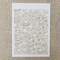 6 Pcs A4 Reusable Geometric Stencils for Painting - Hollow Leaves & Abstract Curve Lines Texture Layering Templates, DIY Wall Art, Furniture, Scrapbook & Crafts